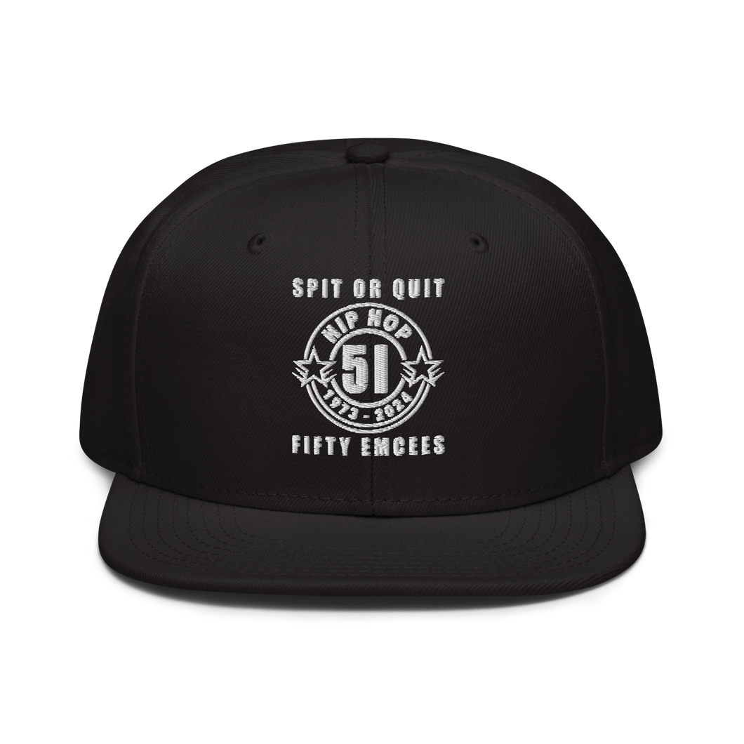 Spit Or Quit 50 Emcees 2024 Snapback Hat