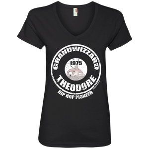 GRANDWIZZARD THEODORE PIONEER (Rapamania Collection) Ladies' V-Neck T-Shirt