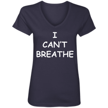 I Cant Breathe Ladies' V-Neck T-Shirt