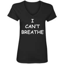 I Cant Breathe Ladies' V-Neck T-Shirt