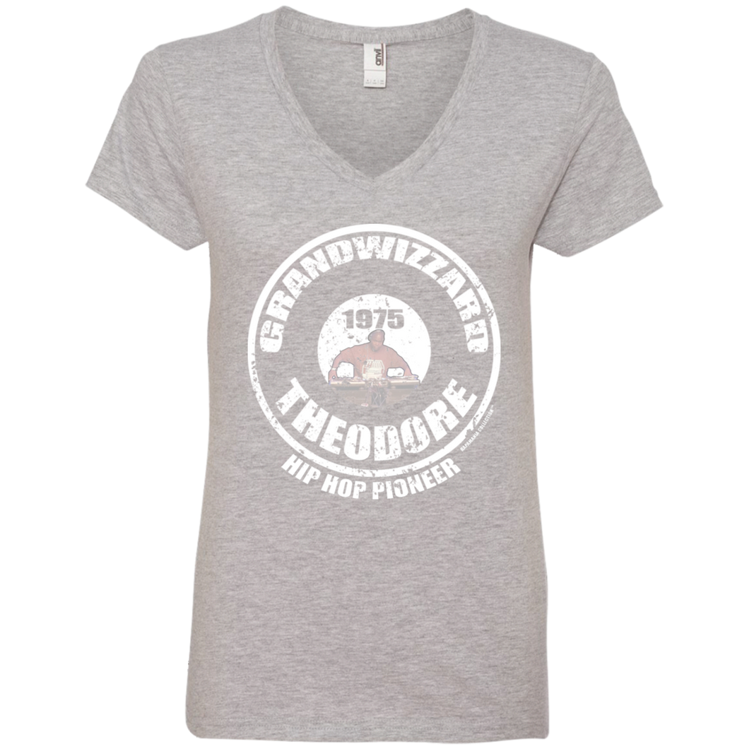 GRANDWIZZARD THEODORE PIONEER (Rapamania Collection) Ladies' V-Neck T-Shirt