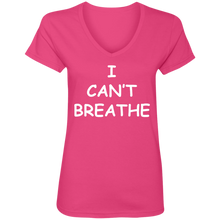 I Cant Breathe Ladies' V-Neck T-Shirt